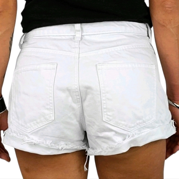 Forever 21 Denim Shorts Size 30 Mid Rise Cotton - Picture 5 of 5